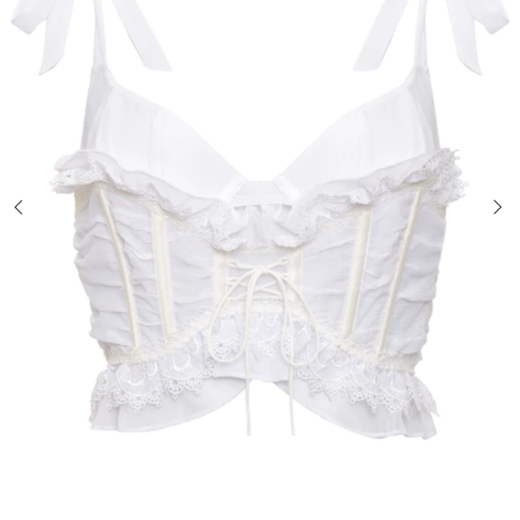 For Love And Lemons Farmhouse Floral Bustier